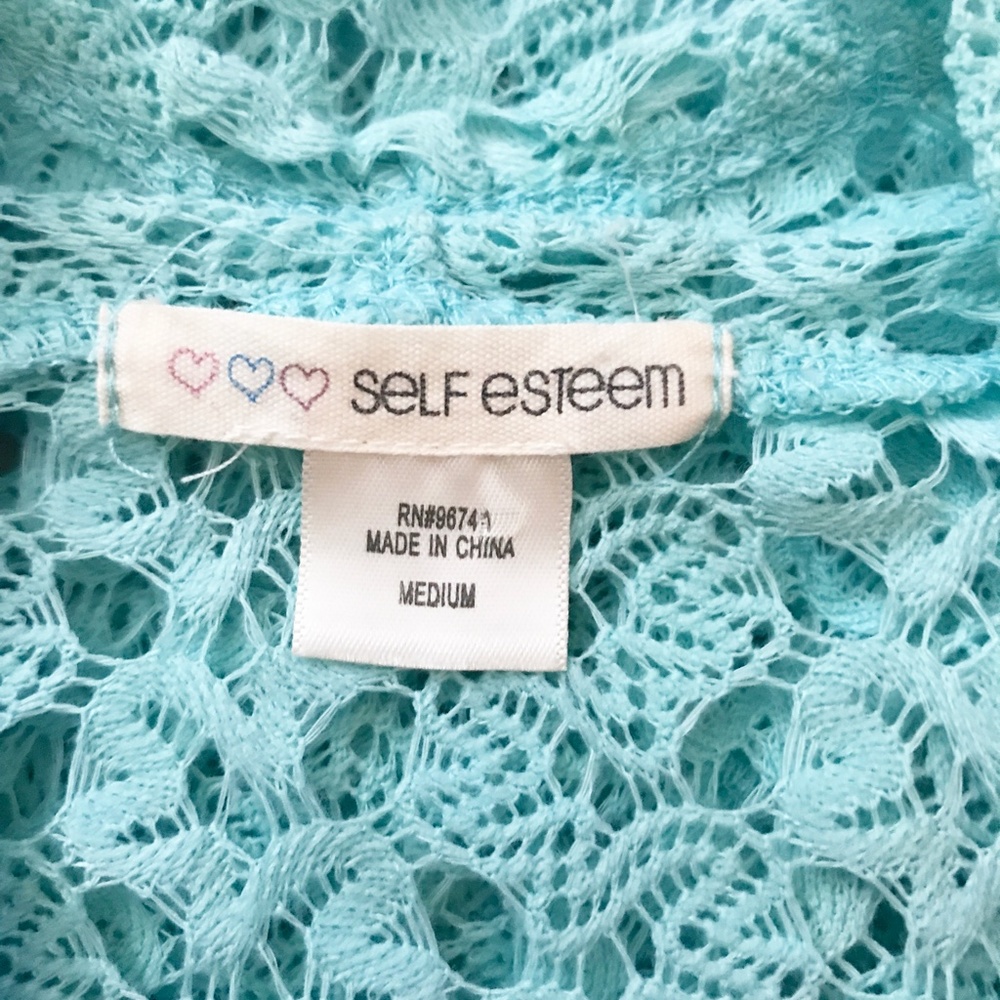 SELF ESTEEM GIRL'S LACY TOP SIZE M - Picture 4 of 6